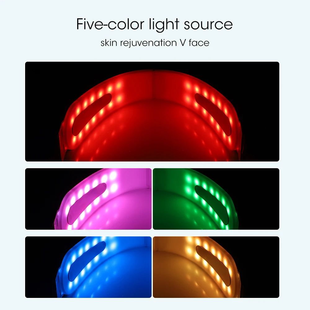 Face Lifting Device With Red Light Therapy V Face Massager For Skin Rejuvenation  Double Chin Lift  1