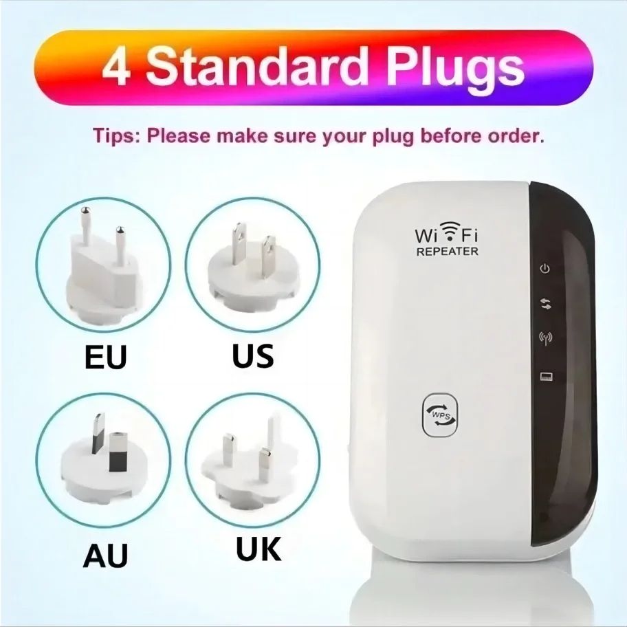 300Mbps WiFi Repeater Wireless Signal Amplifier  Extended Network Enhancer With US Plug For Home Ro 3