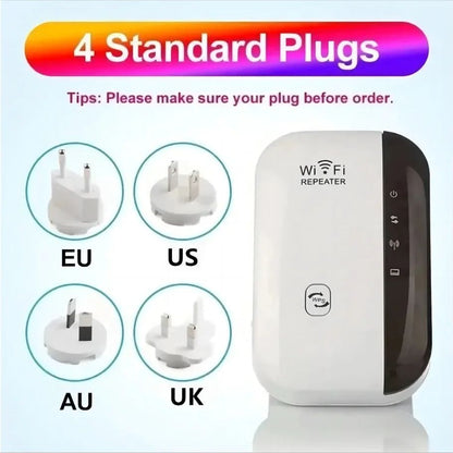 300Mbps WiFi Repeater Wireless Signal Amplifier  Extended Network Enhancer With US Plug For Home Ro 3