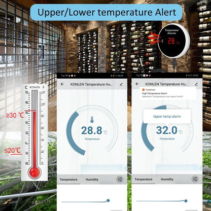 Tuya WiFi Temperature Sensor Waterproof Probe Smart Life Thermometer For Home Pool Freezer Remote M 3