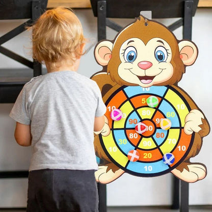 Montessori Baby Toy Sticky Ball Dart Board Indoor Educational Games For Children Kids Sports Throw  3