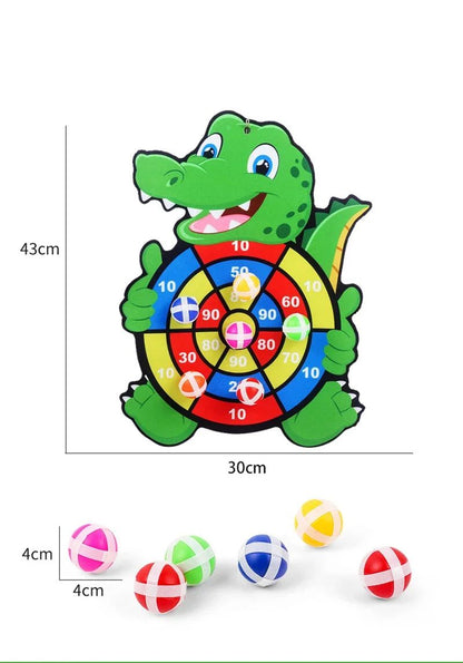 Montessori Baby Toy Sticky Ball Dart Board Indoor Educational Games For Children Kids Sports Throw  4