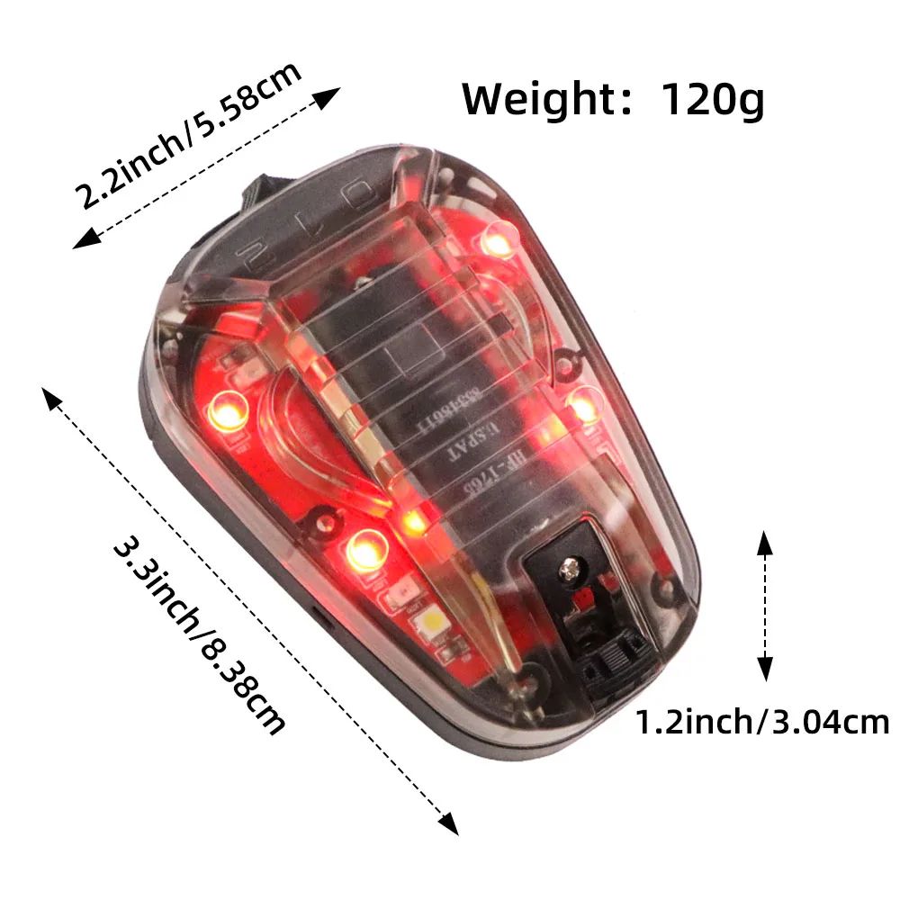 Tactical Helmet Light Survival Signal Lamp  IR  LED Strobe Identification Light For Airsoft  Outdoo 3