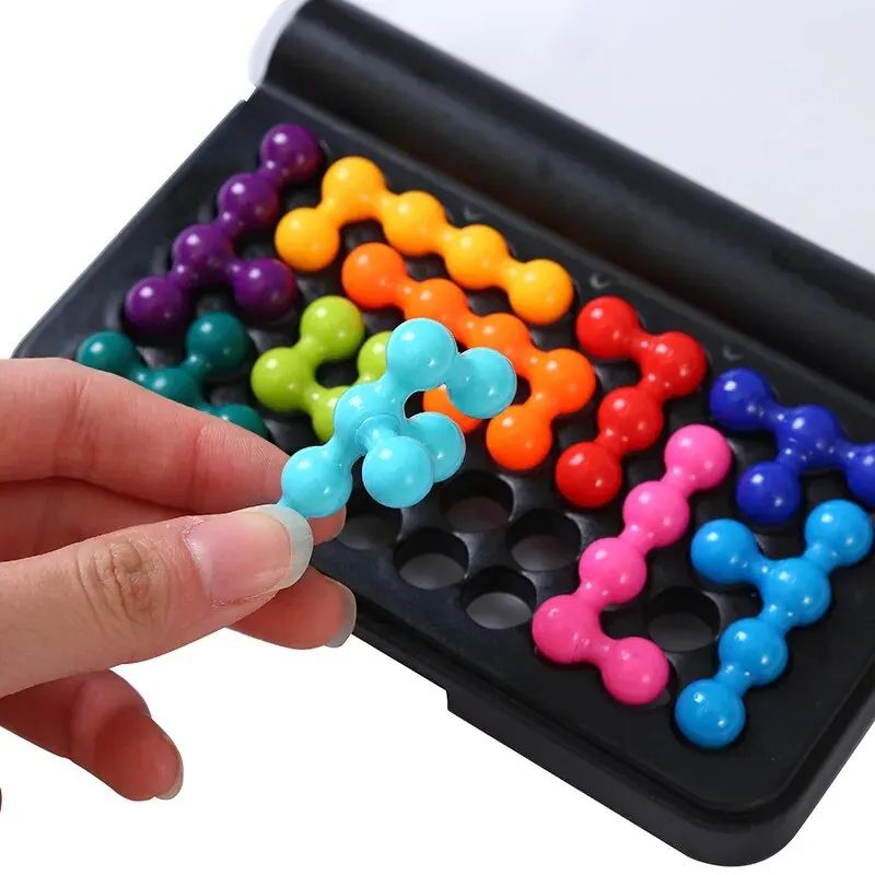 IQ 3D Puzzle Board Game With Challenges Pyramid Plate Pearl Logical Mind Montessori Toy For Kids Py 3