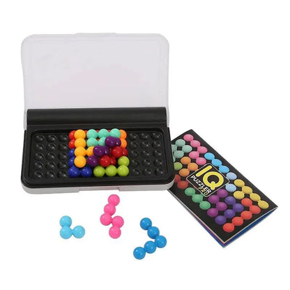 IQ 3D Puzzle Board Game With Challenges Pyramid Plate Pearl Logical Mind Montessori Toy For Kids Py 4