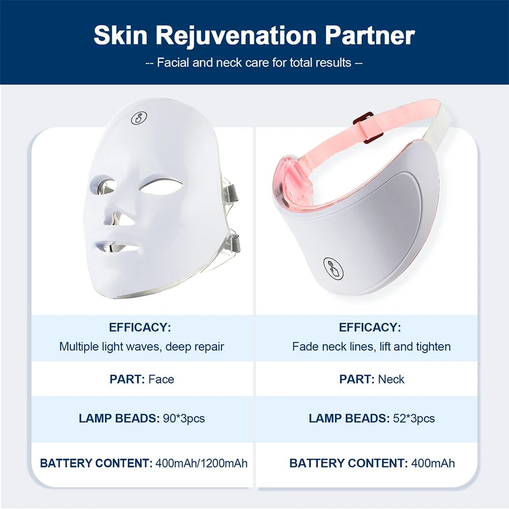 LED Skin Care Massager For Face And Neck Rejuvenating Beauty Machine For Wrinkles Firming And Glow 5