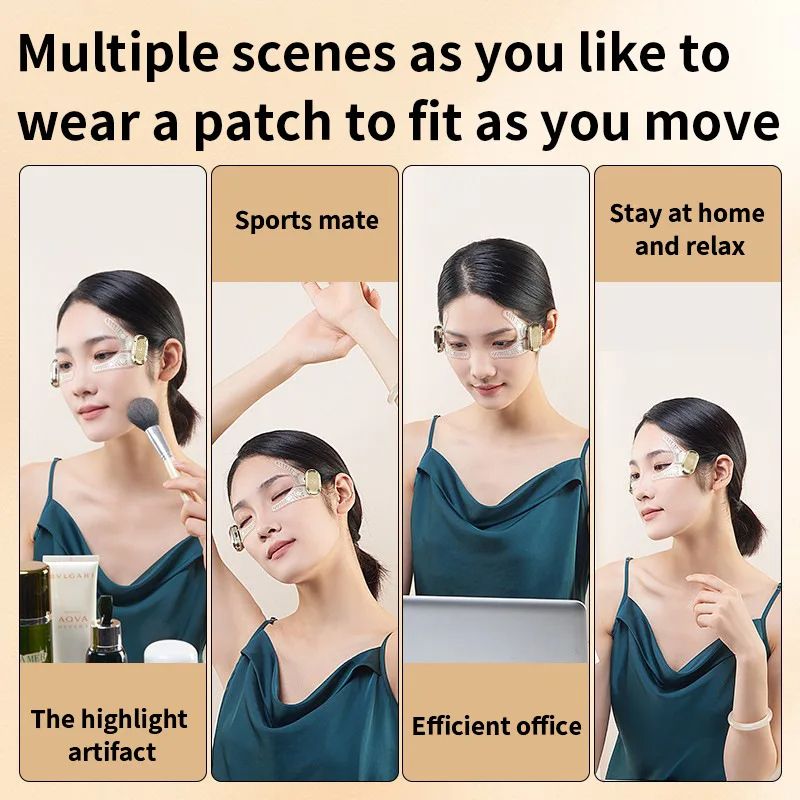 Eye Mask Patch Face Eye Massager Muscle Stimulator For AntiAging Dark Circles Eye Bags Beauty Lift  2