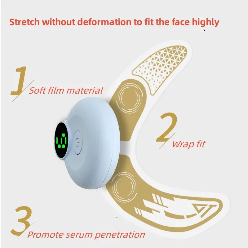 Eye Mask Patch Face Eye Massager Muscle Stimulator For AntiAging Dark Circles Eye Bags Beauty Lift  4