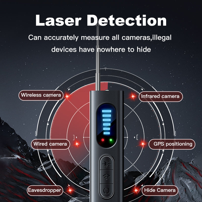 T15 Wireless Camera Detector Infrared Scanner  GPS Signal Finder For Professional Security Protecti