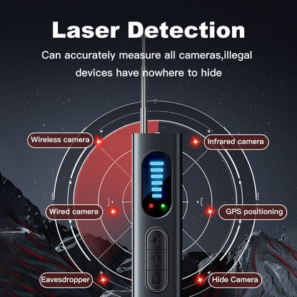 T15 Wireless Camera Detector Infrared Scanner  GPS Signal Finder For Professional Security Protecti