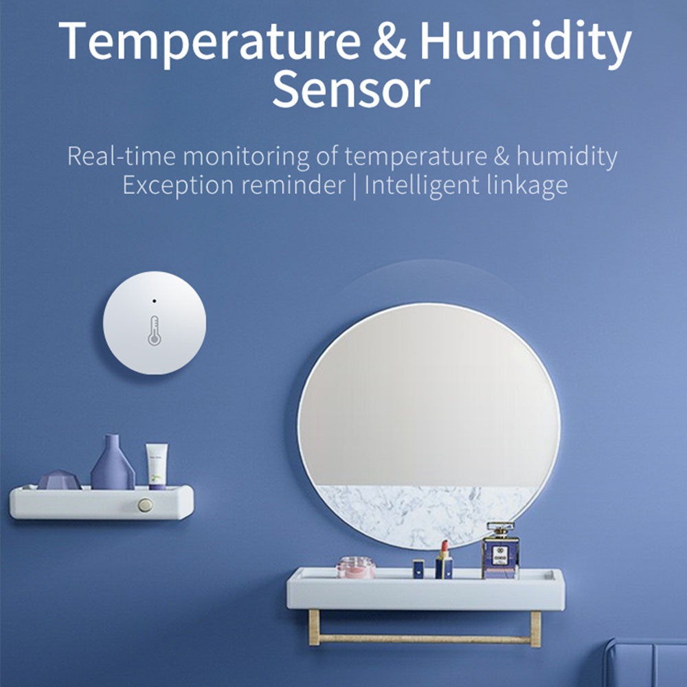 Haozee Smart Temperature  Humidity Sensor Indoor Thermometer Monitor Compatible With Home Assistant 1