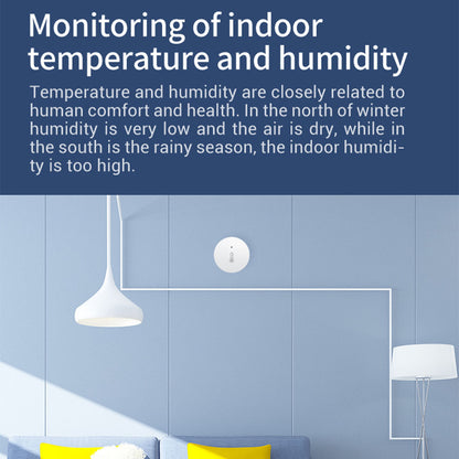 Haozee Smart Temperature  Humidity Sensor Indoor Thermometer Monitor Compatible With Home Assistant 2