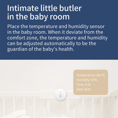 Haozee Smart Temperature  Humidity Sensor Indoor Thermometer Monitor Compatible With Home Assistant 4