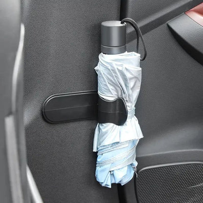 Universal Car Umbrella Holder Clip Hook, Multifunctional Trunk Mounting Bracket for Auto Interior Organization