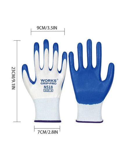 NonSlip Nitrile Work Gloves WearResistant Breathable Safety Gloves For Industrial  Construction Use 4