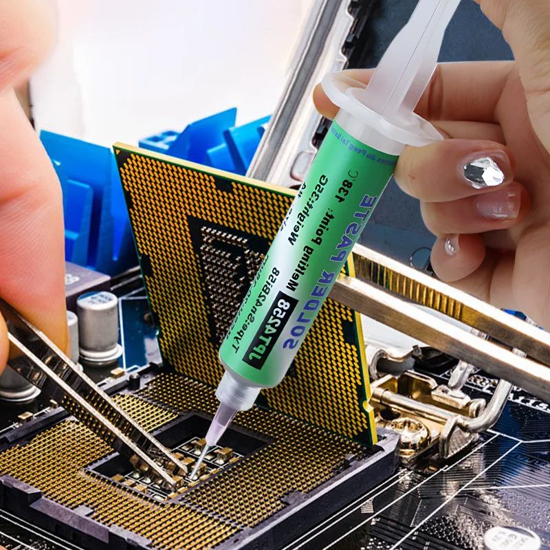 LeadFree Welding Paste SMD Syringe Low Temperature No Clean Solder Paste For IPhone Tail Plug BGA A 5