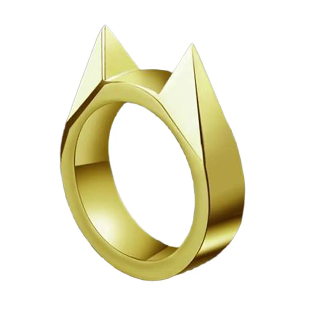 Broken Window Cat Ear Ring Outdoor Metal Defense Accessory For Self Protection 6