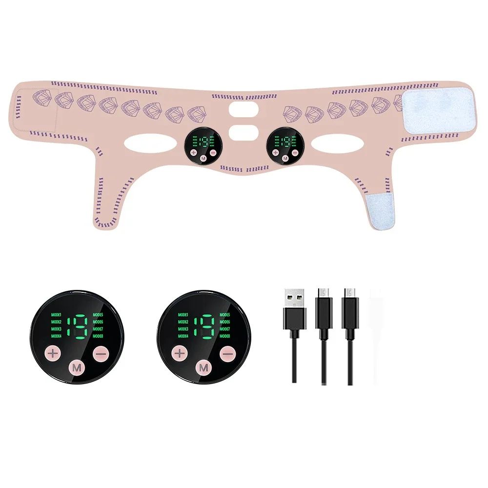 Head Massage Face Slimming Strap USB Rechargeable Facial Lifting Mask To Reduce Double Chin Cheek L 7