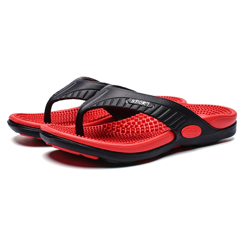 Luxury Massage Slippers Summer Breathable Beach Shoes For Men  Women Comfortable Flip Flops 3