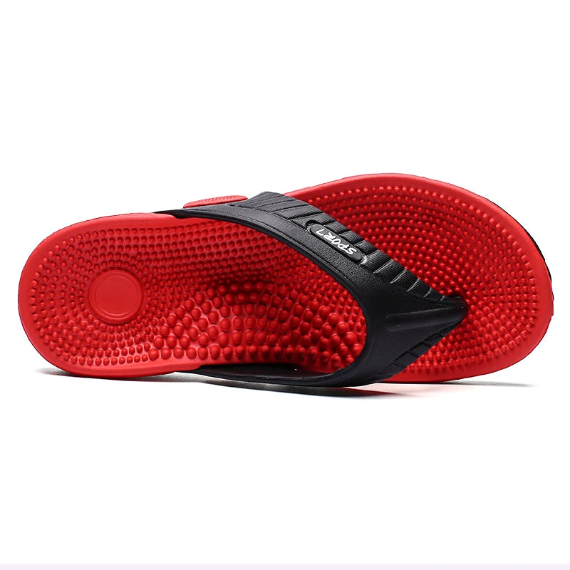 Luxury Massage Slippers Summer Breathable Beach Shoes For Men  Women Comfortable Flip Flops 4