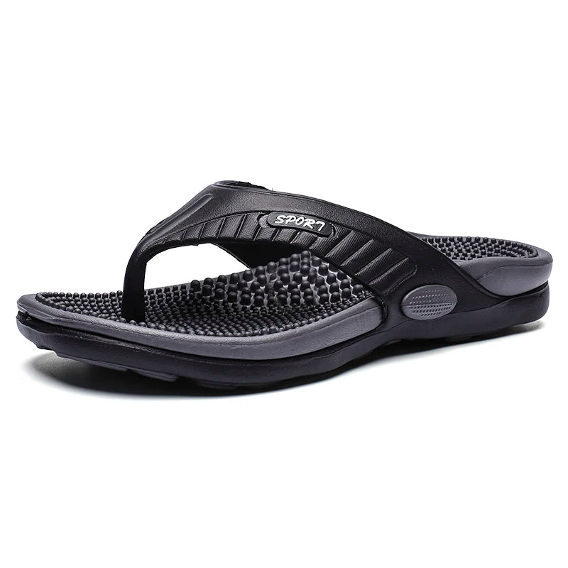Luxury Massage Slippers Summer Breathable Beach Shoes For Men  Women Comfortable Flip Flops 7