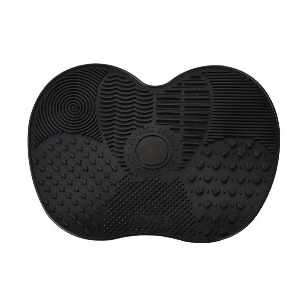 Silicone Apple Shape Makeup Brush Cleaning Pad Cute  Effective Suction Cup Cosmetic Tool 10