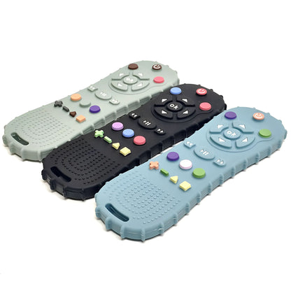 Baby Silicone Remote Teether Teething Stick Pacifier Glove Toy Set 3