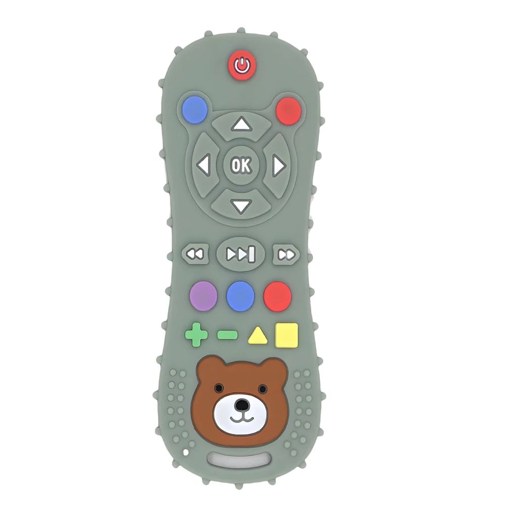 Baby Silicone Remote Teether Teething Stick Pacifier Glove Toy Set 7