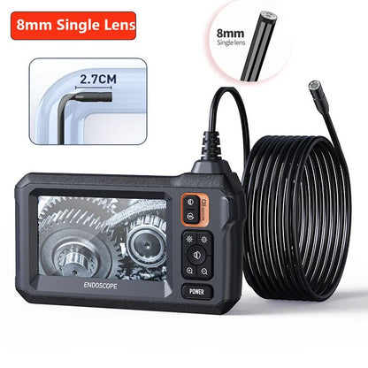 Dual & Single Lens Endoscope Camera, 1080P HD, 4.3" IPS Screen, IP67 Waterproof Borescope for Car & Pipe Inspection