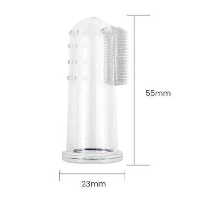 Super Soft Pet Finger Toothbrush For Dog Cat Teddy Dog Brush For Bad Breath Tartar  Teeth Cleaning 1