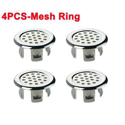 Plastic Sink Hole Overflow Cover Ring For Bathroom Basin Kitchen Drain Trim Plug Round Oval Overflo 8