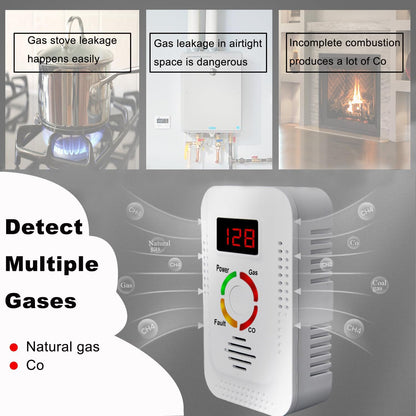Natural Gas  Carbon Monoxide Detector PlugIn Combustible Gas Leak Monitor For Home  Kitchen Safety 3