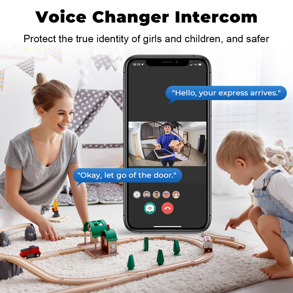 Smart WiFi Video Doorbell Wireless HD Camera With IR Night Vision  Alarm Security Home Intercom Sys 4