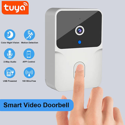 Smart WiFi Video Doorbell Wireless HD Camera With IR Night Vision  Alarm Security Home Intercom Sys 7
