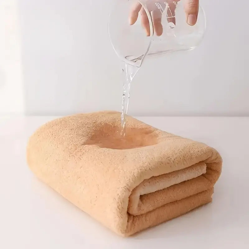 Premium Coral Velvet Bath Towels Ultra Absorbent QuickDry Towel Set Spa Grade Softness For Home  Co 1