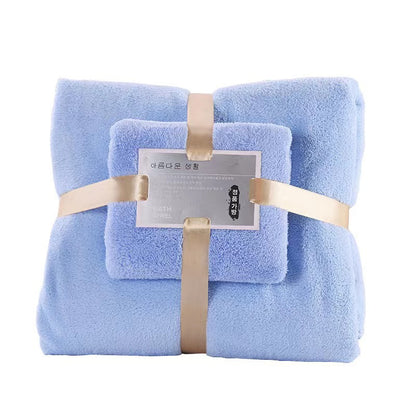 Premium Coral Velvet Bath Towels Ultra Absorbent QuickDry Towel Set Spa Grade Softness For Home  Co 10