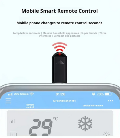 Smartphone Infrared Transmitter Adapter TypeC IR Remote Control With Smart App For TV AC And More 5