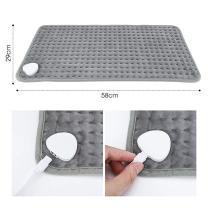 Heating Blanket For Winter UltraSoft Electric Warm Pad With Timer Ideal For Back Legs  FullBody Com