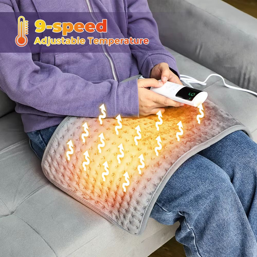 Heating Blanket For Winter UltraSoft Electric Warm Pad With Timer Ideal For Back Legs  FullBody Com