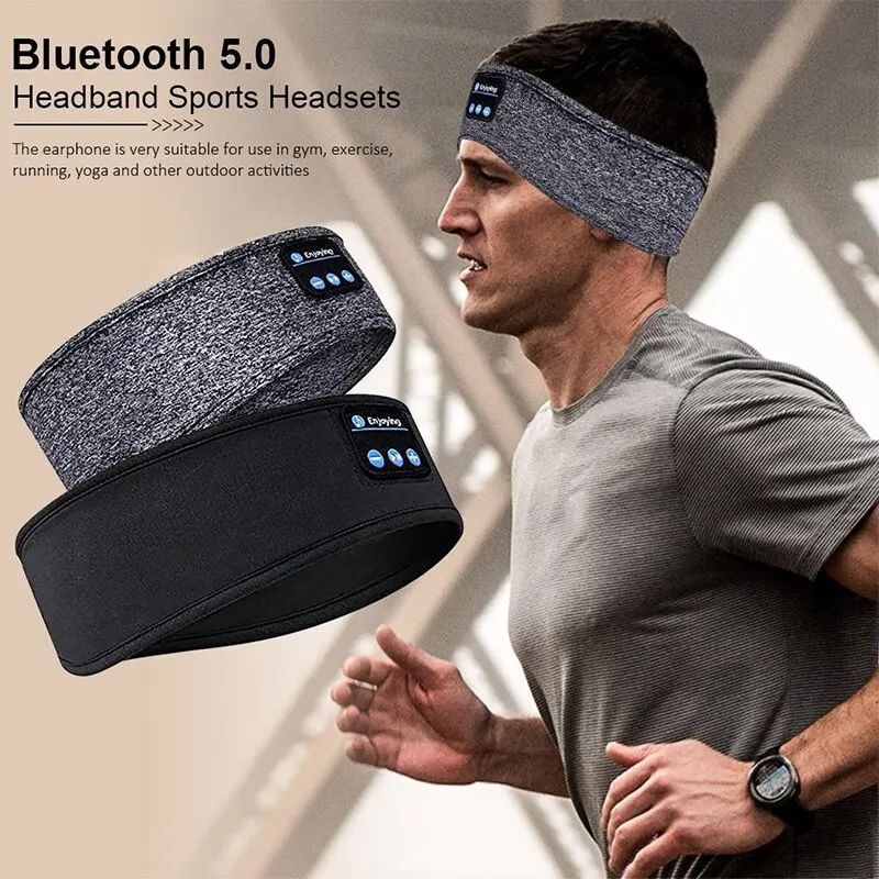 Fone Bluetooth Earphones Sports Sleeping Headband Wireless Music Eye Mask  Elastic Headphones For S 3