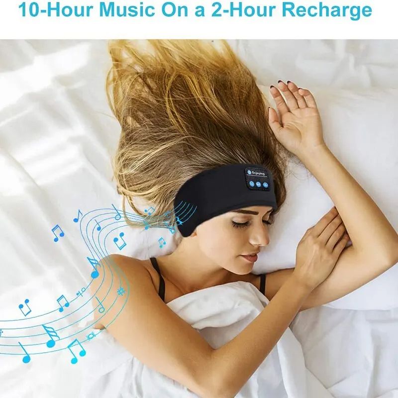 Fone Bluetooth Earphones Sports Sleeping Headband Wireless Music Eye Mask  Elastic Headphones For S 5