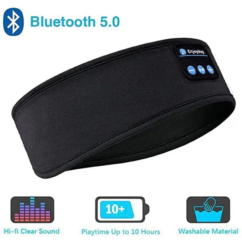 Fone Bluetooth Earphones Sports Sleeping Headband Wireless Music Eye Mask  Elastic Headphones For S 6