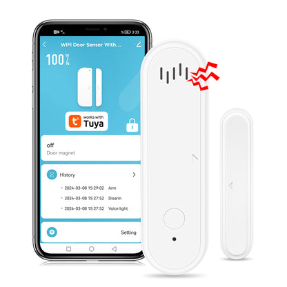 WiFi Smart Home Door  Window Sensor Security Alarm System Compatible With Alexa  Google Assistant 7