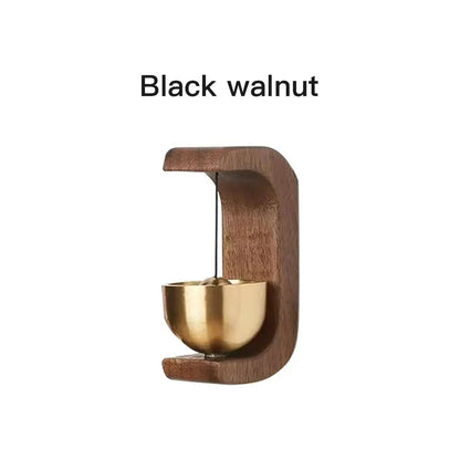 Dopamine Windbell Magnetic Inhalation Home Windbell Beech Car Entry Reminder Bell  Copper  Walnut O 7