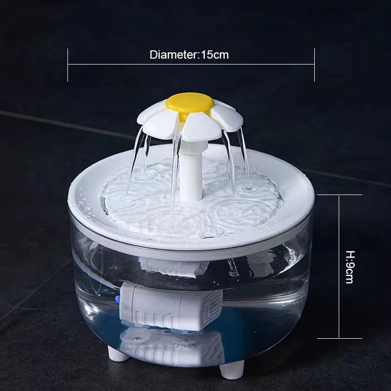 Pets Water Fountain Auto Filter USB Electric Mute Cat Drinker Bowl Recirculating Water Dispenser Fo 5
