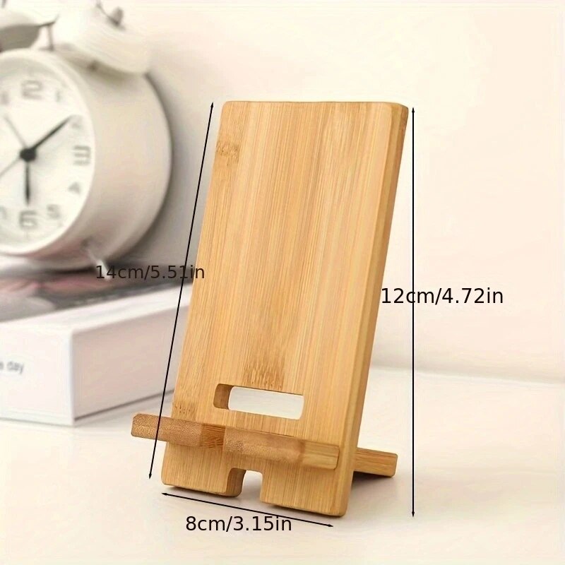 Solid Wood Phone Stand MultiFunctional Charging Dock  Tablet Holder 2