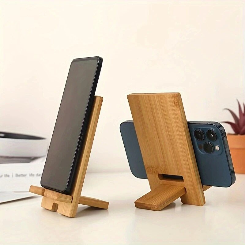 Solid Wood Phone Stand MultiFunctional Charging Dock  Tablet Holder 4