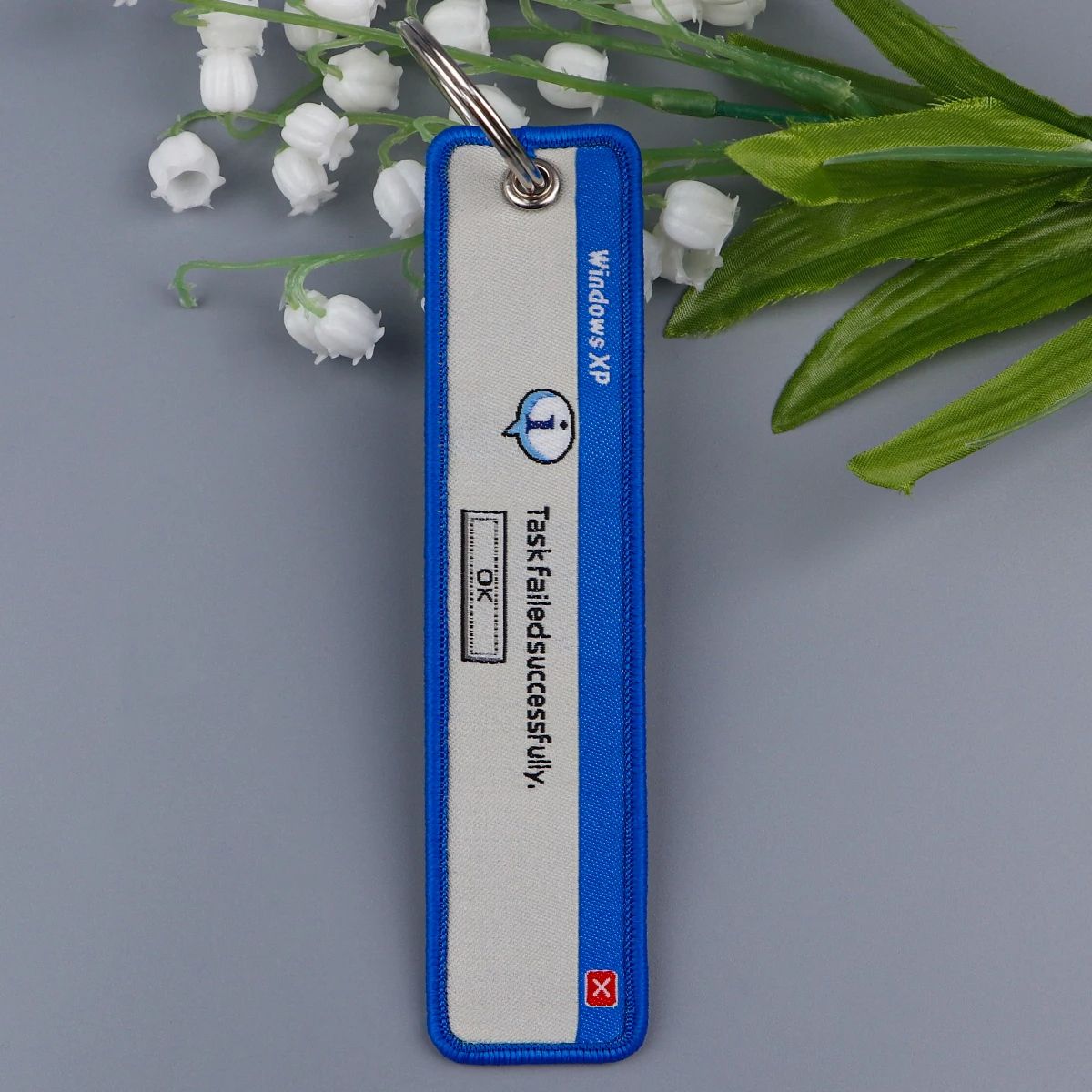 Task Failed Successfully Embroidered Keychain  Funny Key Tag For Motorcycles Cars Backpacks  Durabl 5