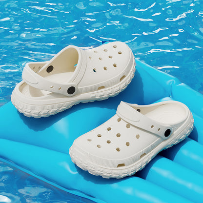 Breathable Summer Hole Shoes for Men & Women Lightweight & Comfortable Beach Slippers for Hot Weather