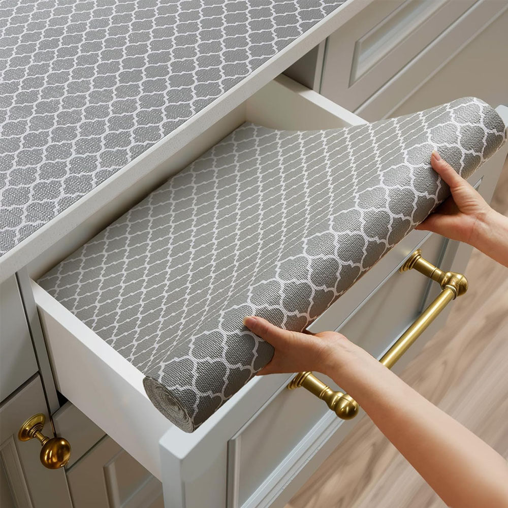 Non-Slip EVA Drawer Liner for Kitchen Cabinets, Waterproof, Durable Shelf Liner, Anti-Slip Cabinet & Drawer Organizer